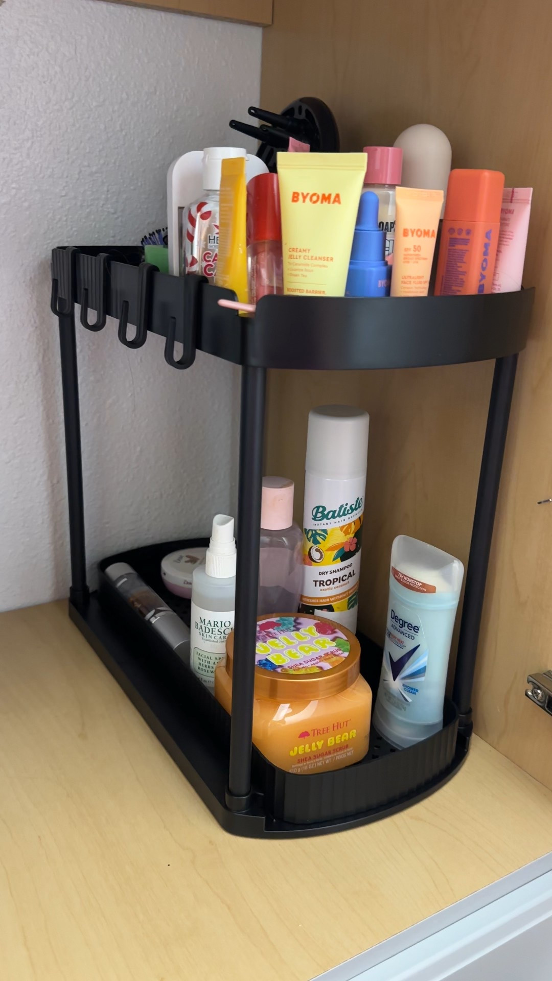 Under bathroom cabinet storage, bathroom storage, organization, beauty products organizer 

#LTKdayinmylife #LTKHome #LTKKids