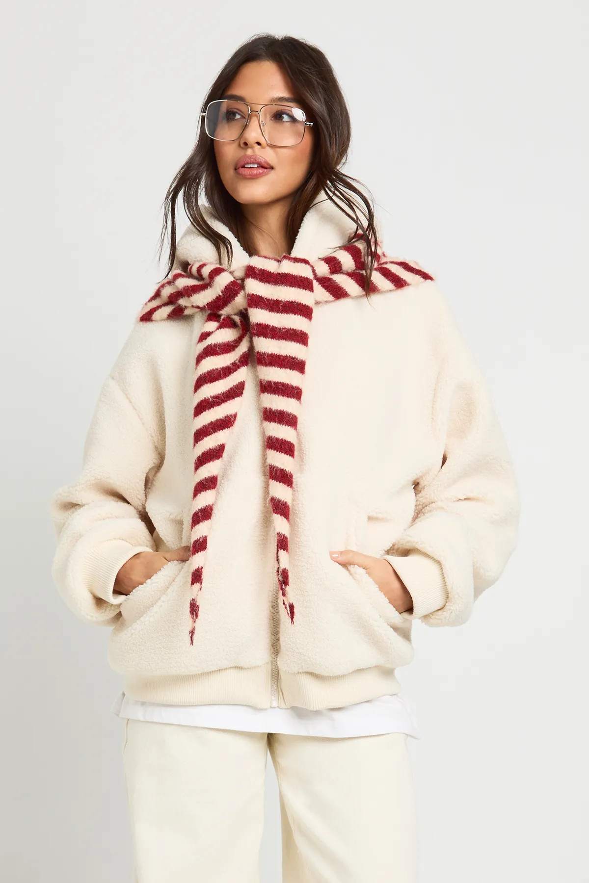 Hooded Teddy Zipper Jacket | Boohoo.com (UK & IE)
