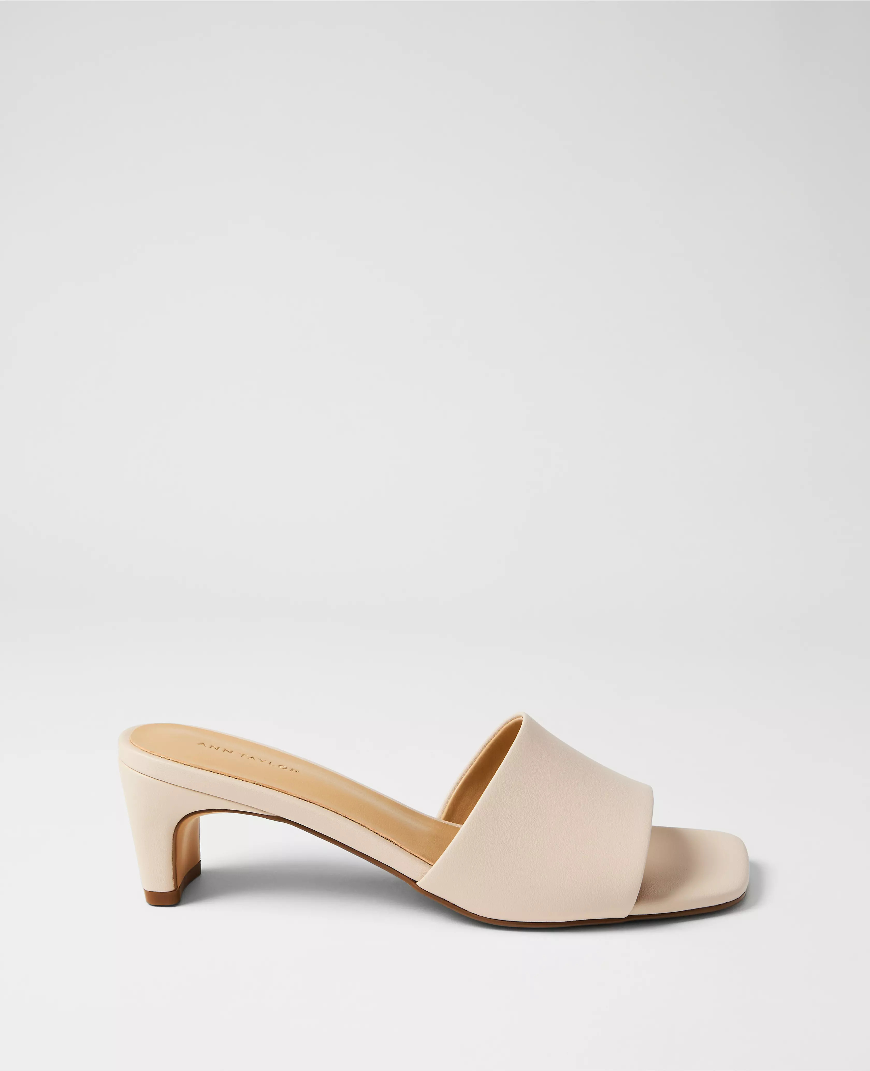 Leather Heel Mule | Ann Taylor