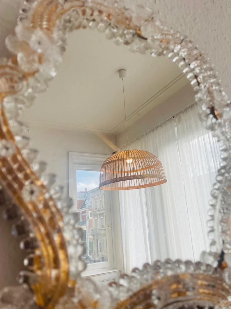 Gorgeous Vintage Venetian Murano Glass Mirror Handcrafted in Italy 1960s - Etsy | Etsy (US)