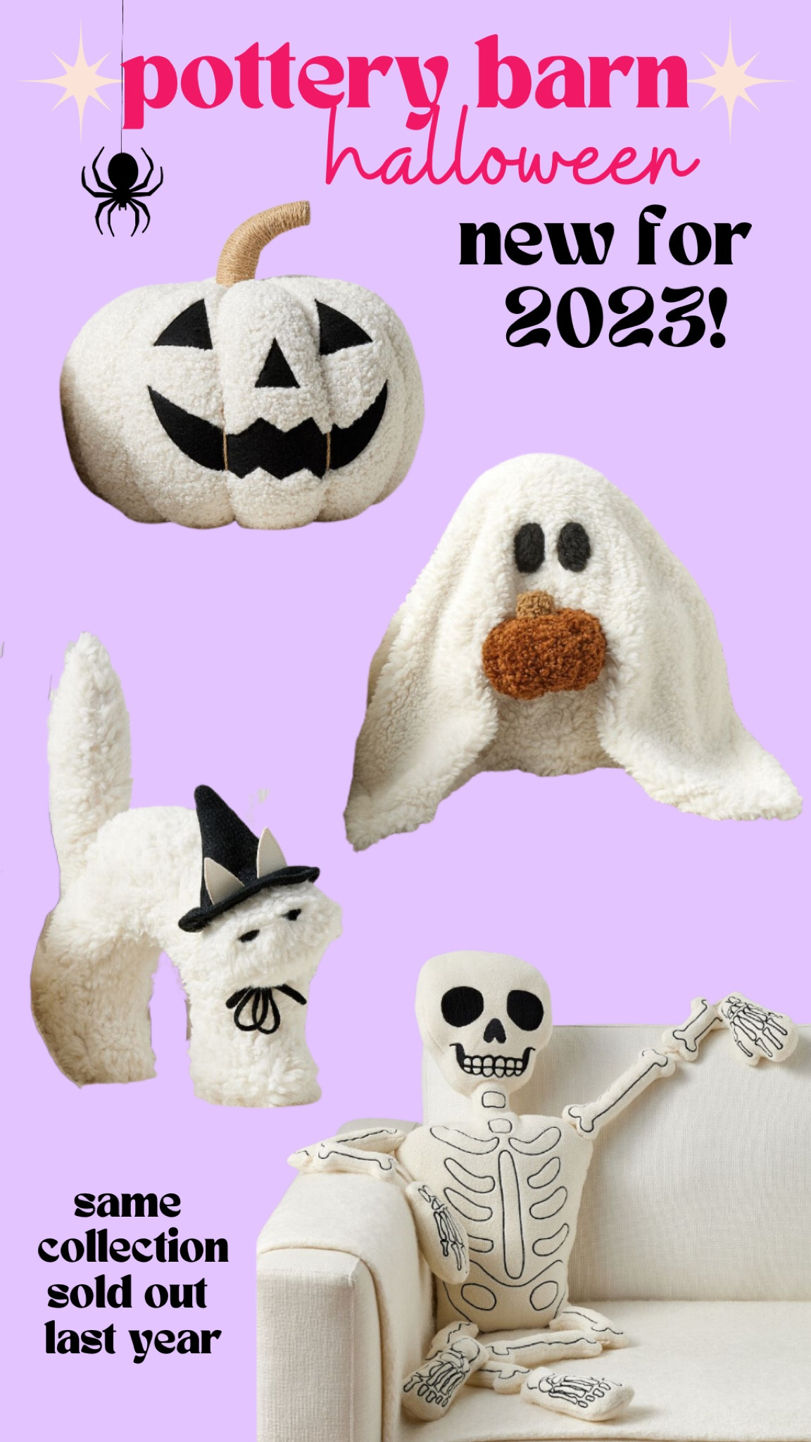 Brand new pottery barn pillows for Fall & Halloween! Gus the ghost is back with a little pumpkin!!

#LTKhome #LTKSeasonal #LTKFind