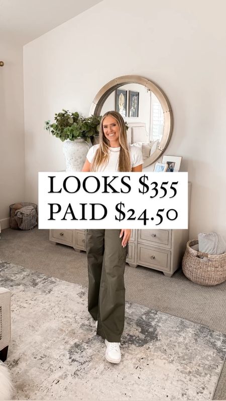 $24.50 vs $355 for the L'AGENCE version! These high-waisted cargo pants are super in right now and so comfy. The other 3 colors have QUICKLY sold out so snag these while you can!

These pants run true to size; I'm wearing a size 4 and I'm 5'8" for reference!

You do NOT need to spend a lot of money to look and feel INCREDIBLE!

I’m here to help the budget conscious get the luxury lifestyle.

Walmart Fashion / Spring Fashion / Spring Outfit  / Affordable / Budget / Women's Upscale Outfit / Classic Style / Workwear / Event / Elevated / Women’s Jeans

#LTKsalealert #LTKSeasonal #LTKfindsunder50