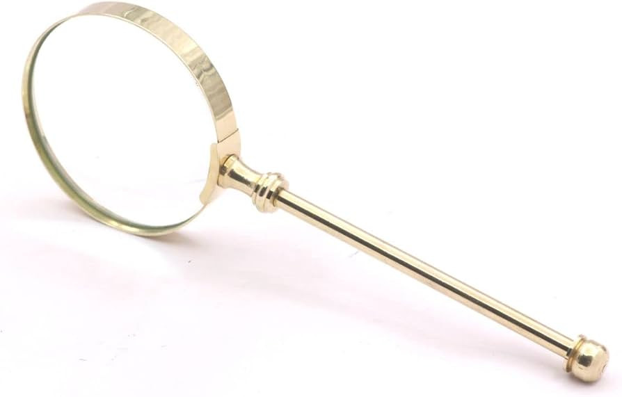 RII Magnifying Glass with Solid Brass Handle, Handheld Magnifying Glass Lens, Antique Magnifier, ... | Amazon (CA)