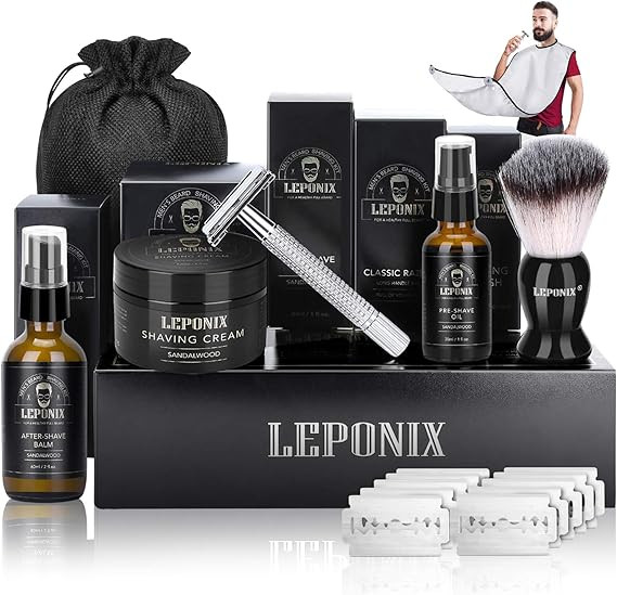 Shaving Kit for Men, Include Safety Razor, Sandalwood Shaving Cream, Mens aftershave, Pre Shave O... | Amazon (CA)