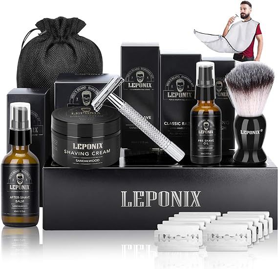 Shaving Kit for Men, Include Safety Razor, Sandalwood Shaving Cream, Mens aftershave, Pre Shave O... | Amazon (CA)