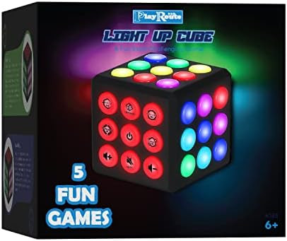 Amazon.com: PlayRoute Light Up Cube Toy – 5 Electronic Brain & Memory Games for Kids Boys & Gir... | Amazon (US)
