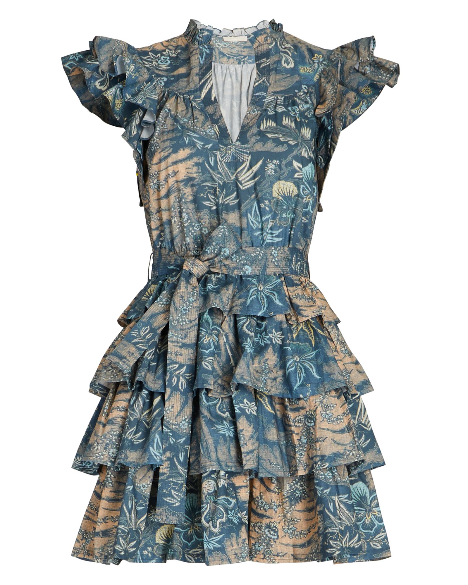 Lulua Ruffled Cotton Poplin Mini Dress | INTERMIX