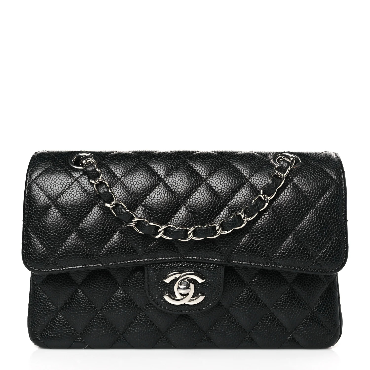 CHANEL Caviar Quilted Small Double Flap Black | FASHIONPHILE | FASHIONPHILE (US)