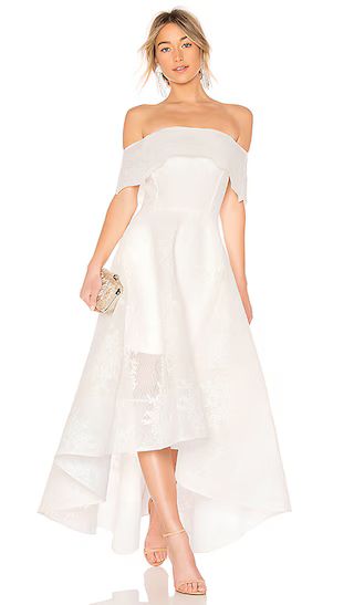 Tulip Lace Gown in White | Revolve Clothing (Global)