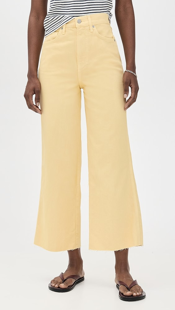 Veronica Beard Jean Taylor Cropped High Rise Wide Jeans | Shopbop | Shopbop