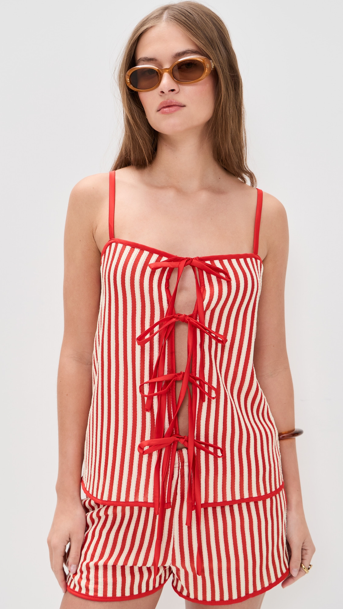 Bailey Rose Striped Top Chili XS | Shopbop