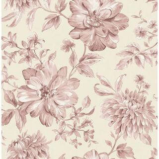 Gabriela Pink Floral Non-Pasted Wallpaper, 56.4 sq. ft. | The Home Depot