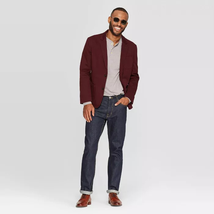 Men's Washed Twill Blazer - Goodfellow & Co™ | Target