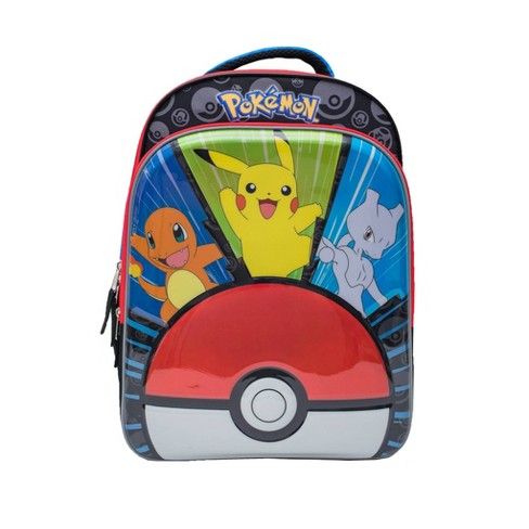 Pokemon 16" Molded Kids' Backpack - Black/Blue | Target