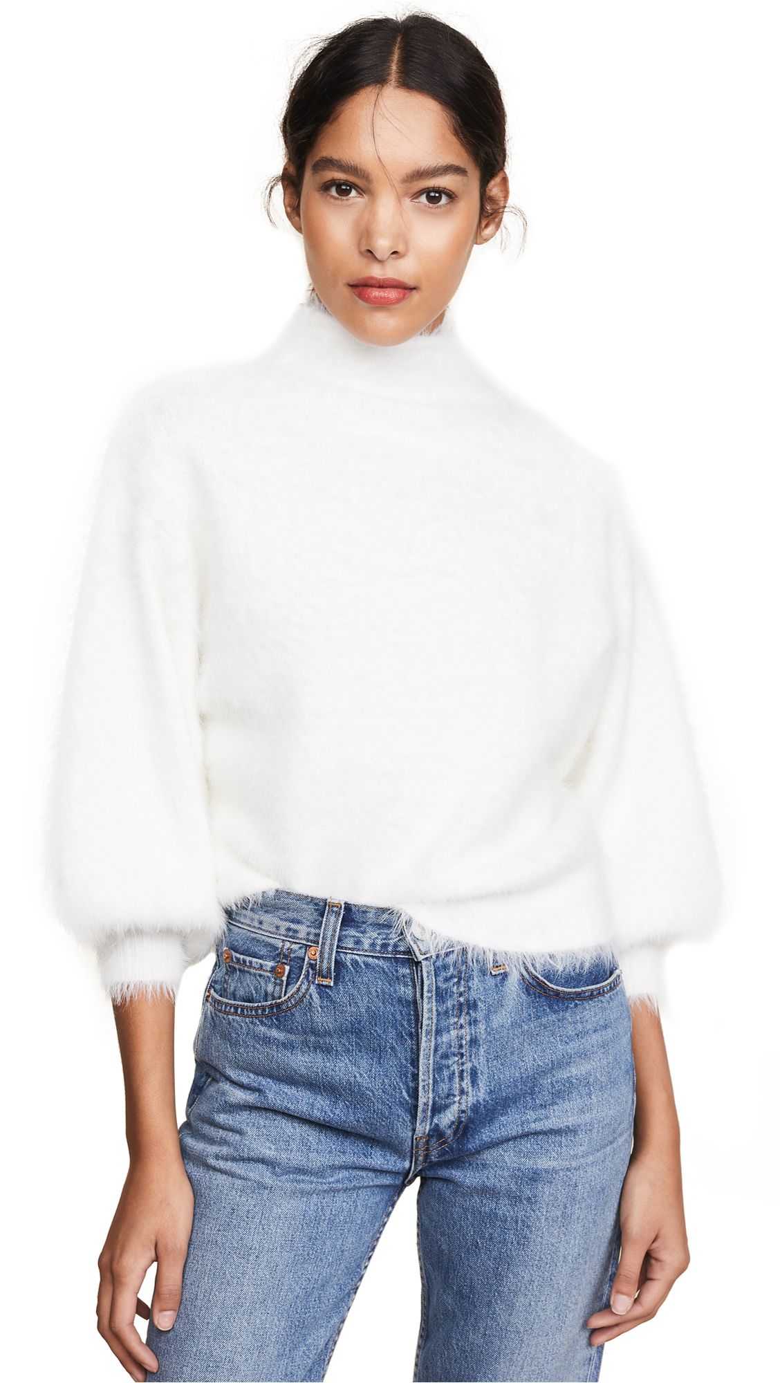Line & Dot Fuzzy Alder Sweater | Shopbop