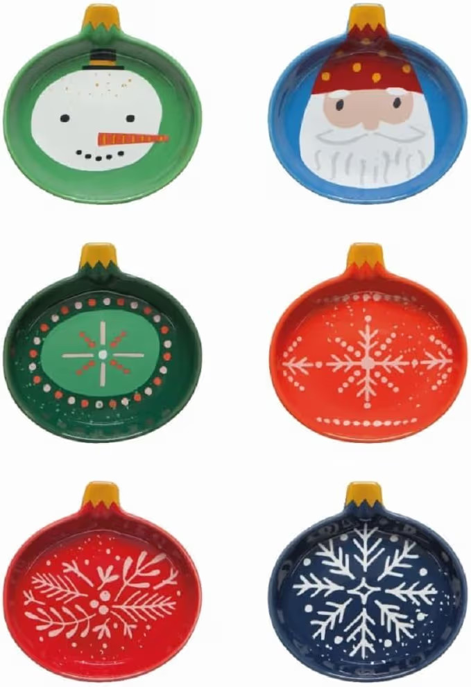 JUBILEE Christmas Charms Shaped Pinch Bowls Set Of 6, 1 EA | Amazon (US)