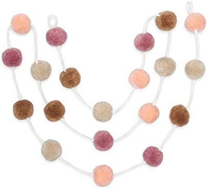Zoe Frances Designs Pom Pom Garland | Felt Ball Garland for Nursery, Baby Shower, Birthday and Ch... | Amazon (US)