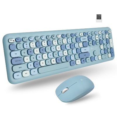X9 Performance 110-Key Wireless RF Colorful Keyboard and Mouse Combo for PC - LIGHT BLUE | Target