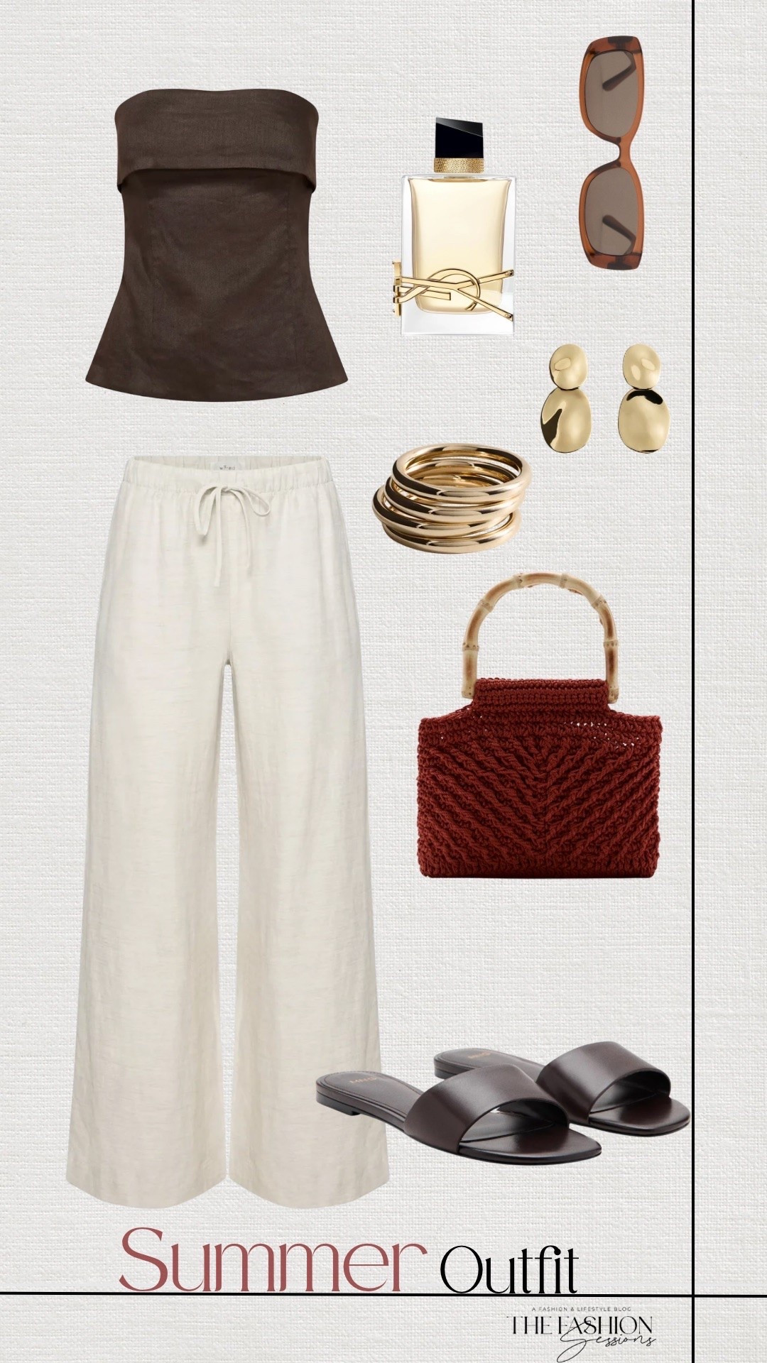 Summer Outfit | Linen Outfit | Mango Bag | Brown Sandals |

#LTKootd #LTKSeasonal