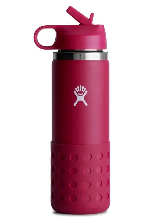 Hydro Flask Kids' 20-Ounce Wide Mouth Bottle with Straw Lid in Snapper at Nordstrom, Size 20 Oz | Nordstrom
