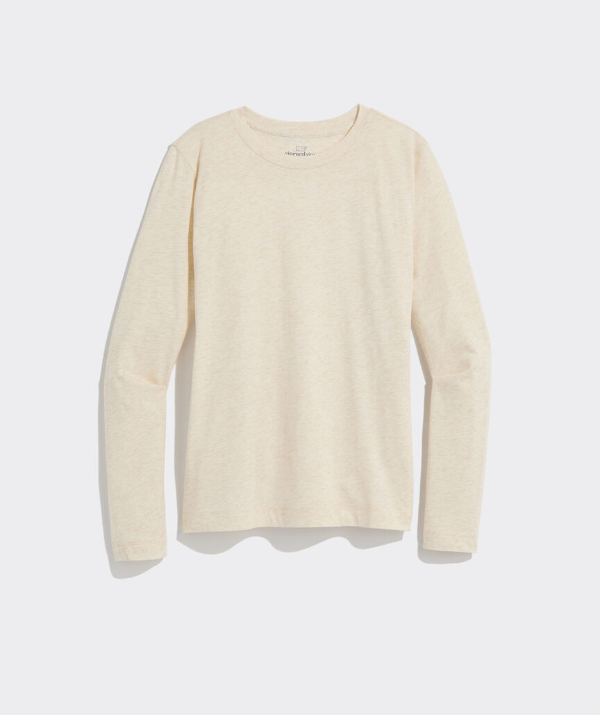 Pima Cotton Long-Sleeve Crewneck Tee | vineyard vines
