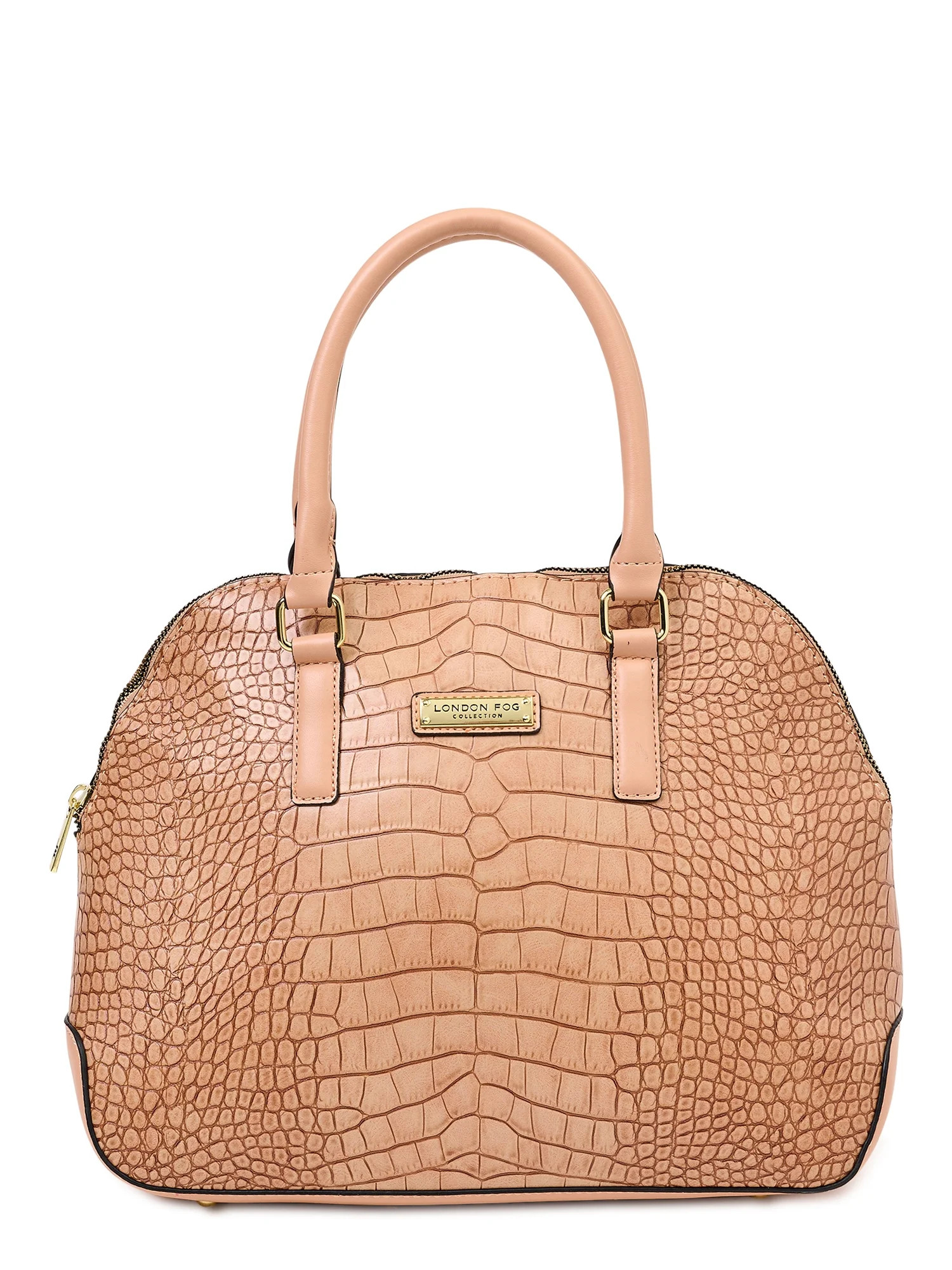London Fog Women's Adult Caroline Croco Satchel Handbag Nude | Walmart (US)
