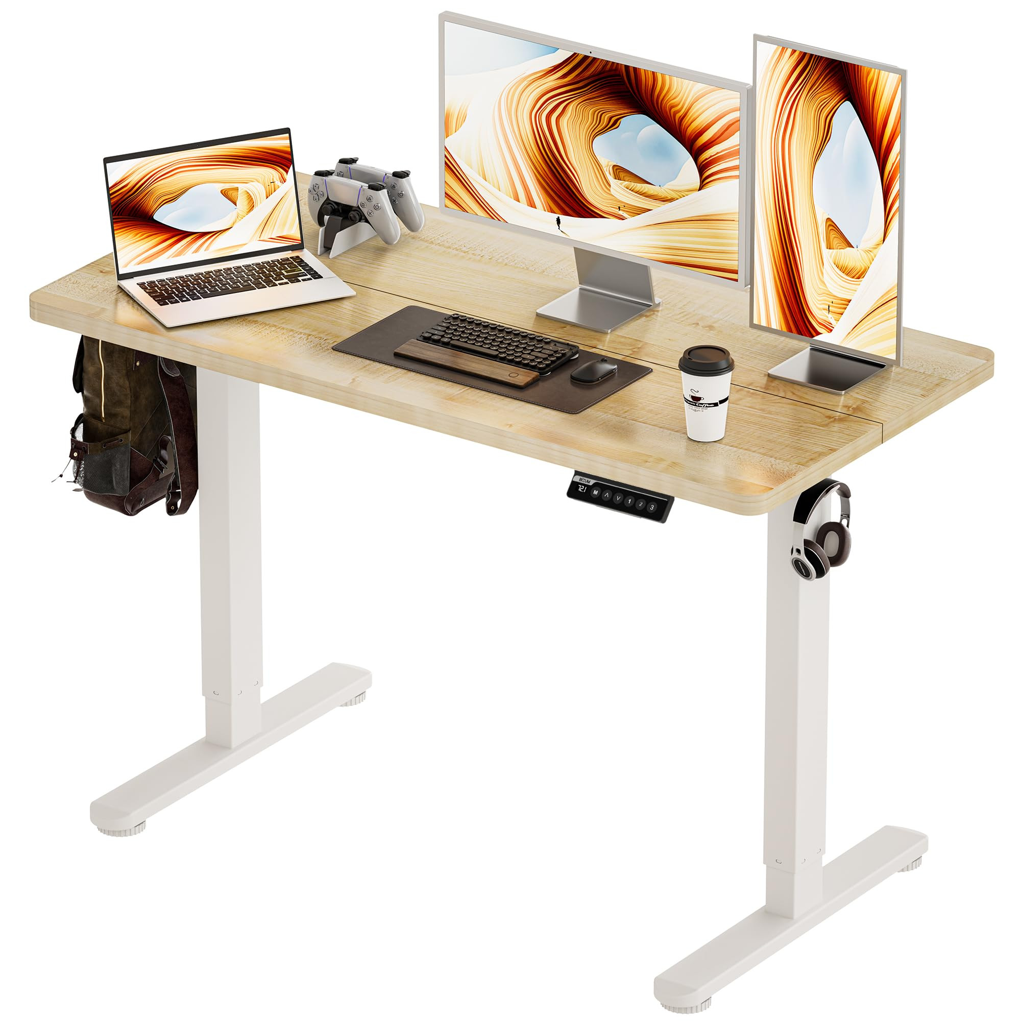 BIZUM Standing Desk Electric Adjustable Computer Desk-Stand up Desk Office Gaming Home Office Mem... | Amazon (US)
