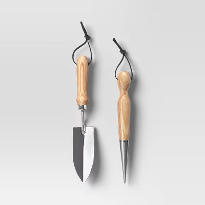 2pc Plant Gardening Tool Set Stainless Steel Finish - Threshold™ | Target