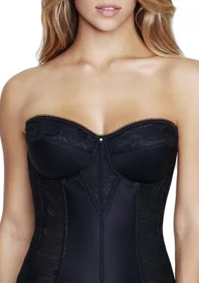 Dominique Women's Colette Lace Corset Strapless Bra, Black, 32 C | Belk