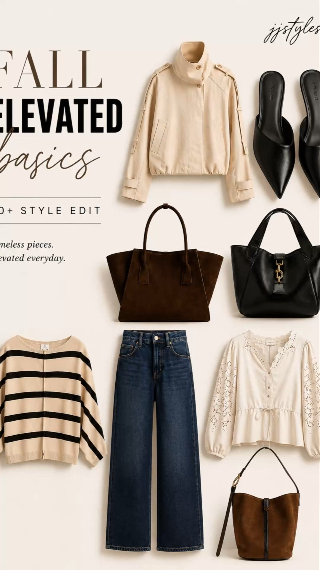 Building a fall wardrobe starts with the basics🤎🍂

These elevated staples are the pieces you’ll reach for on repeat—an effortless jacket, timeless knit, dark wash denim, polished mules, and classic bags that instantly pull every outfit together.

If you’re curating a wardrobe that feels chic, timeless, and easy to wear after 40, these are the investment-worthy basics to start with.


#LTKStyle #LTKFinds #FallStyle #FallWardrobe #ElevatedBasics #CapsuleWardrobe #WomenOver40Style #ClassicStyle #TimelessStyle #EverydayStyle #NeutralStyle #WardrobeStaples #QuietLuxuryStyle #FallFashion #StyleOver40 # FallOutfitsOver40

#LTKSeasonal #LTKOver40 #LTKootd