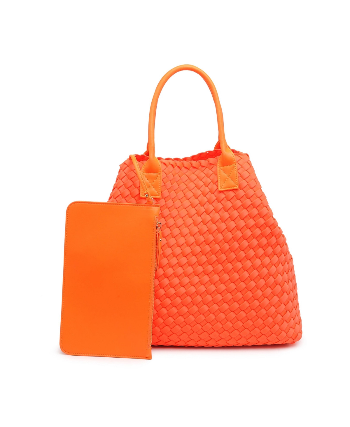 Urban Expressions Ithaca Woven Neo-Prene Tote Bag - Orange | Macy's