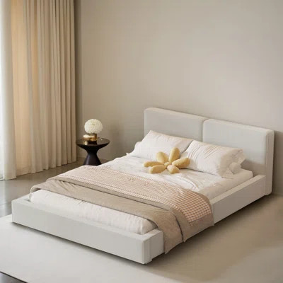 Queen Size Upholstered Platform Bed Frame | Wayfair North America