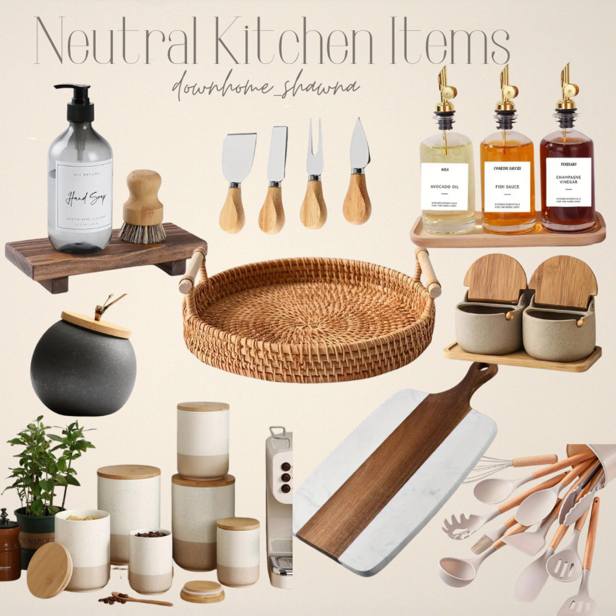 Neutral Kitchen. Some great finds at an affordable price. Love anything neutral


#LTKMostLoved #LTKhome