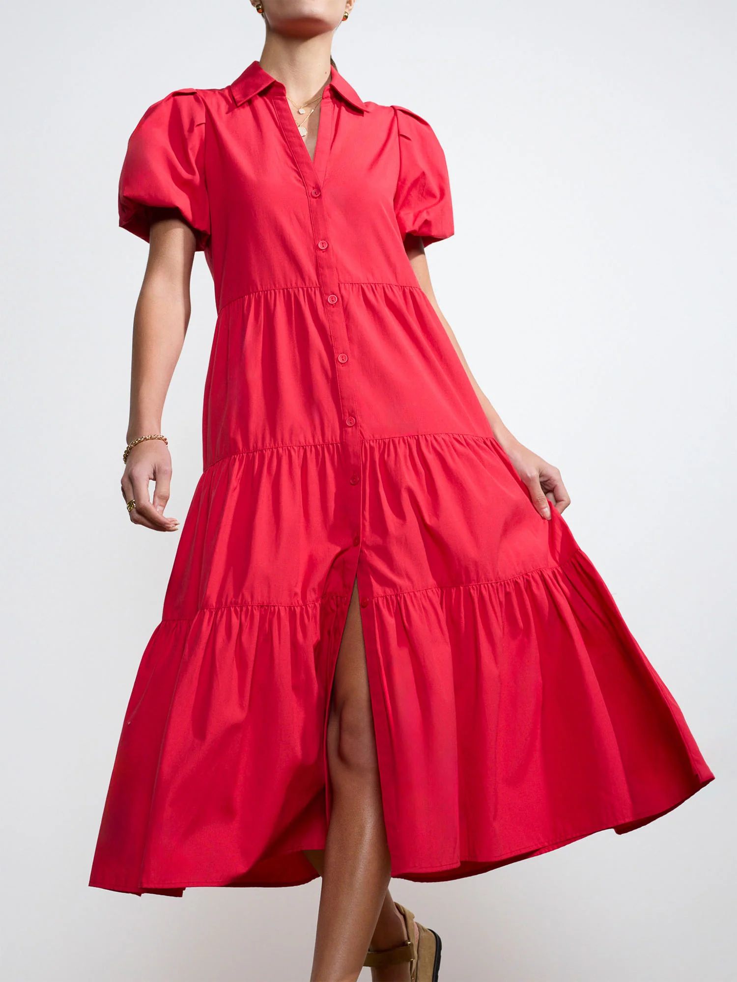 Women's Havana Dress in Red | Brochu Walker