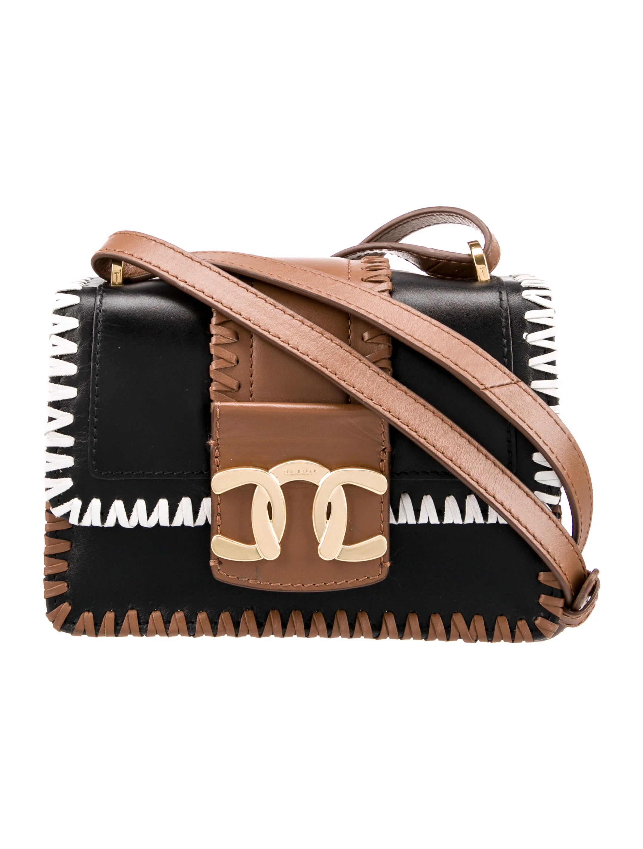 Whipstitch-Trimmed Leather Crossbody Bag | The RealReal