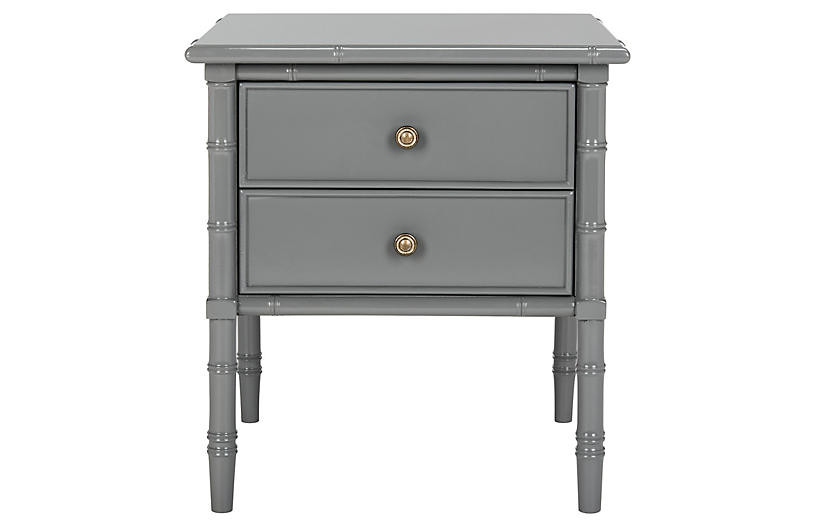 Erickson 2-Drawer Nightstand, Gray | One Kings Lane
