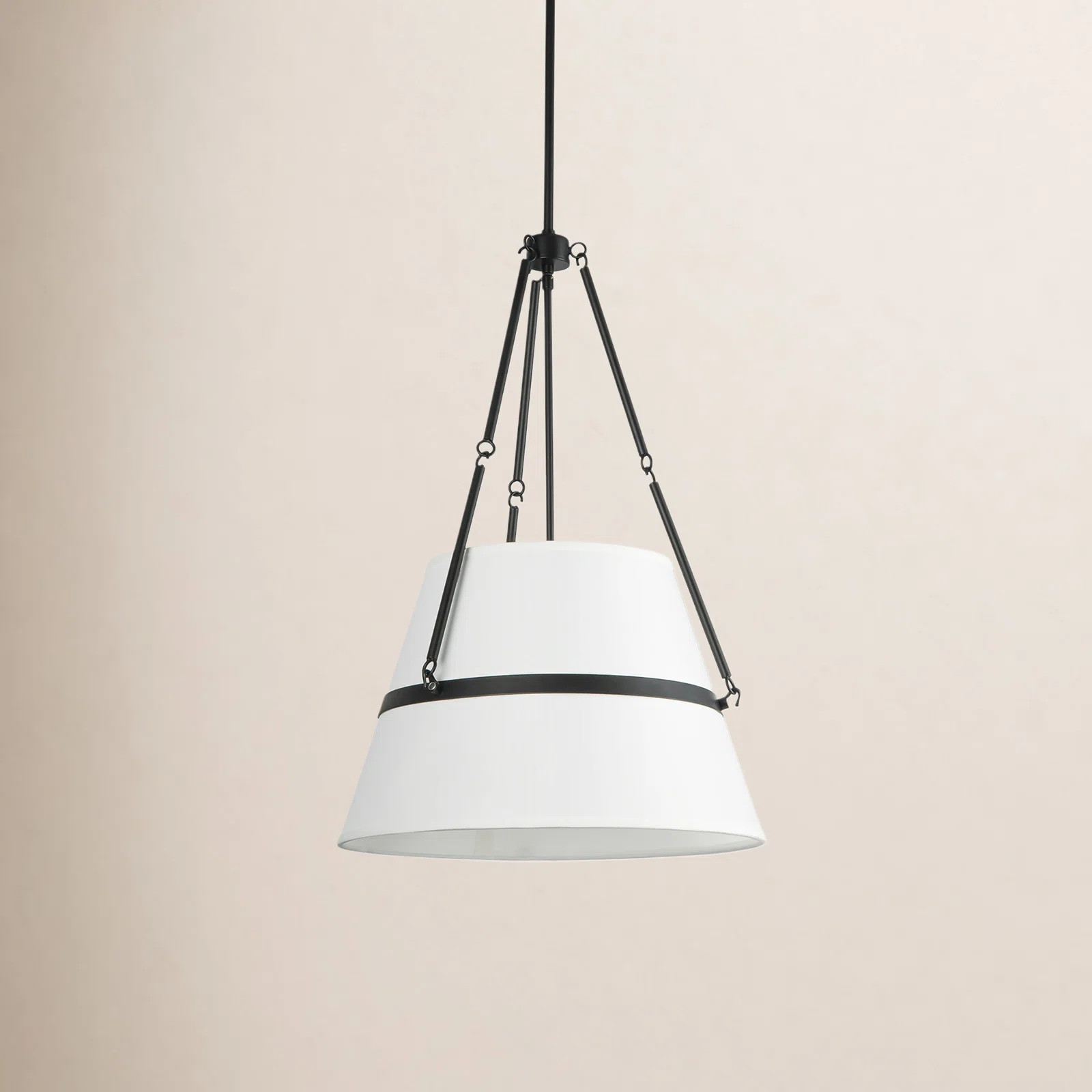 Oliver Single Light Linen Pendant | Birch Lane