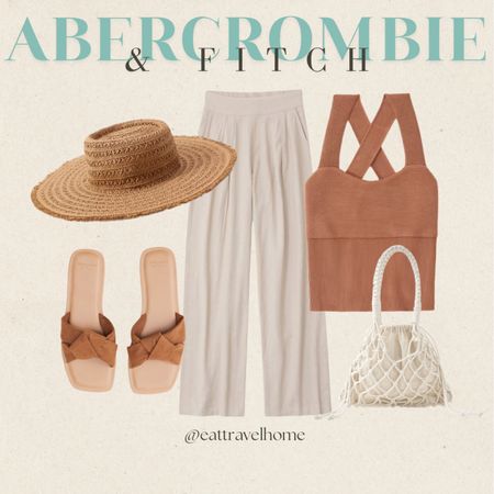 Abercrombie & Fitch 

Regular Sale and Clearance items. 

Linked.
•Oversized Poplin Button-Up Shirt
•wrapped sweater bodysuit
•Ottoman Cross-Back Tank
•Linen-Blend Ultra Wide-Leg Pant
•Knotted Faux Suede Slides
•Long-Sleeve Linen-Blend Peasant Set Top
•Flat Top Straw Hat
Skirts, long sleeve shirts, tote, sandals, beach outfits, nude, brown, beige, neutral colors, white, black, flats
Premium Footwear Collection getaway


#LTKsalealert #LTKSeasonal #LTKtravel