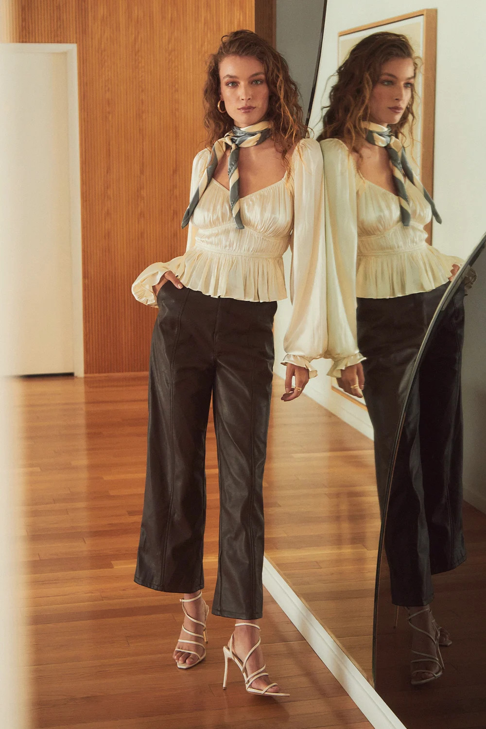 Seen You Out Dark Brown Vegan Leather Wide-Leg Pants | Lulus (US)