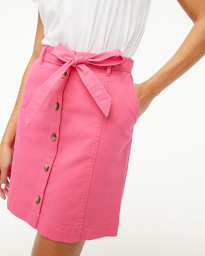 Chino button-front mini skirt | J.Crew Factory