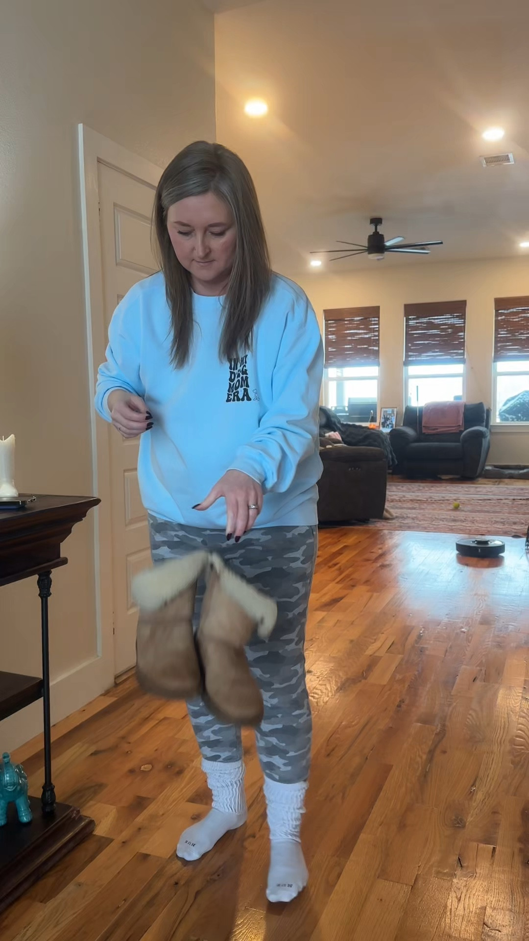 Snow day fit ❄️☃️ when it’s cold and snowing I don’t really care if I’m matching or not. Comfort and warmth is all I care about! These sweats are one of my favs! 

#LTKMidsize #LTKFindsUnder50 #LTKStyleTip