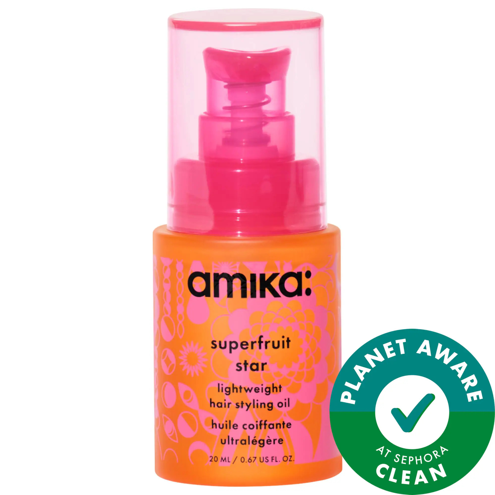 amika Mini Superfruit Star Lightweight Hair Styling Oil 0.67 oz / 20 mL | Sephora (US)
