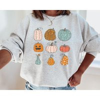 Pumpkin Patch Sweatshirt, Fall Halloween Autumn Crewneck, Shirt, Pumpkins Shirt | Etsy (US)