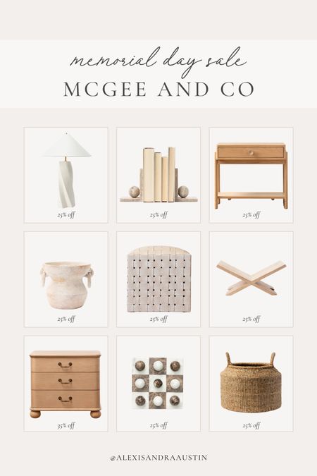 Favorite finds from McGee and Co’s Memorial Day sale!

Home finds, deal of the day, sale alert, Memorial Day sale, nightstand favorites, neutral decor, woven basket, ottoman, vase favorites, marble decor, bookends, table lamp, book riser, McGee and Co style, shop the look!

#LTKHome #LTKSeasonal #LTKSaleAlert