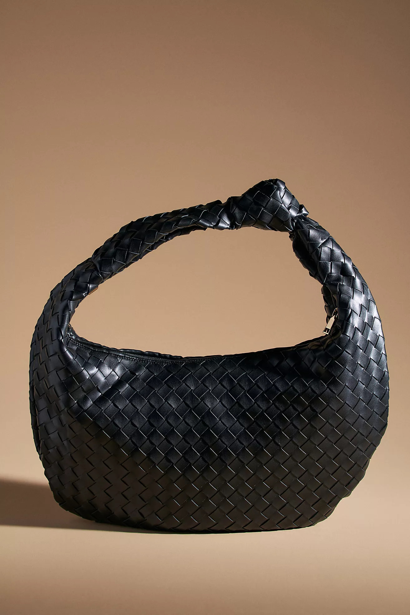 The Brigitte Woven Faux-Leather Satchel Bag by Melie Bianco: Oversized Edition | Anthropologie (UK)