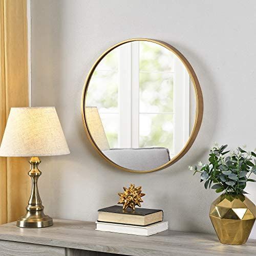 FirsTime & Co.® Gold Beckham Round Mirror, American Crafted, Gold, 22 x 1.75 x 22 , | Amazon (US)