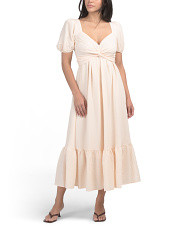 Twist Bust Tie Back Maxi Dress | Marshalls