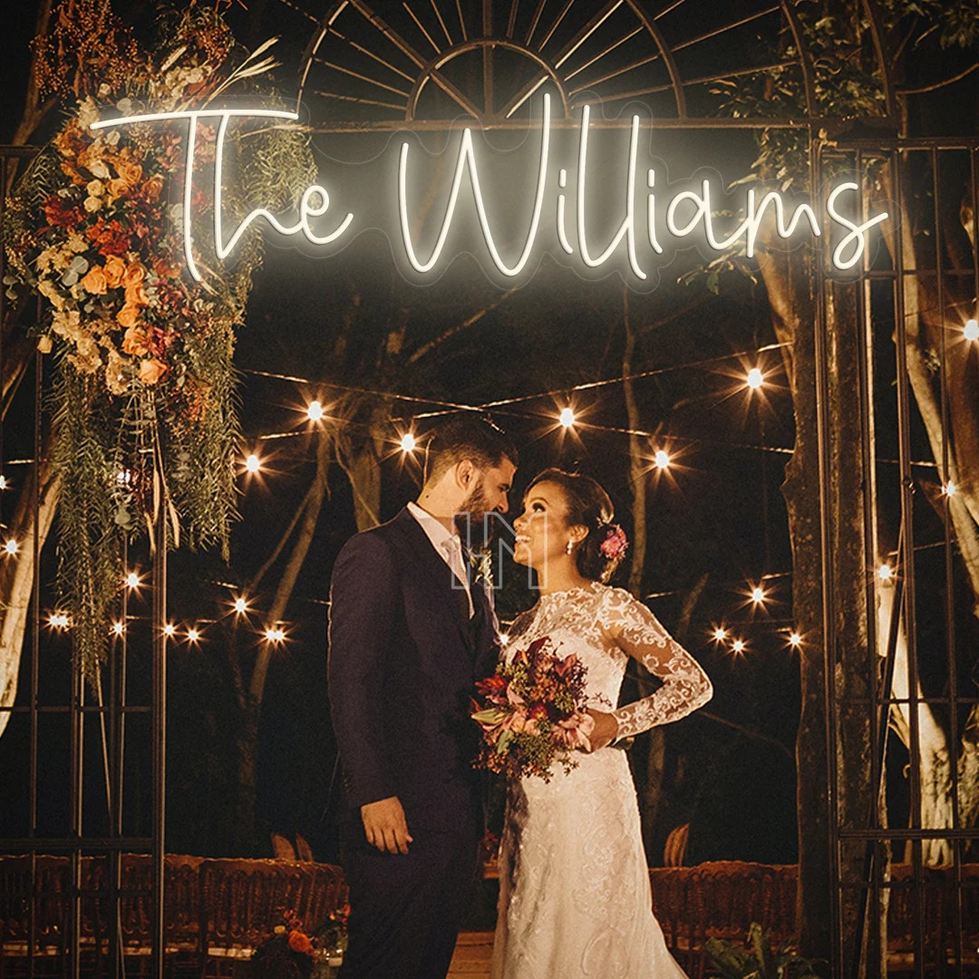 Custom Neon Sign Wedding Decor, Neon Sign Custom Engagement Gifts, Last Name Sign Wedding Gifts, ... | Etsy (US)