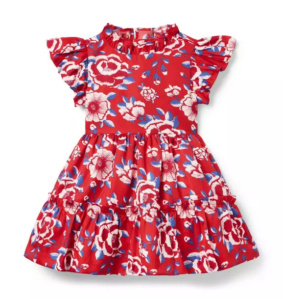 Floral Ruffle Sleeve Dress | Janie and Jack