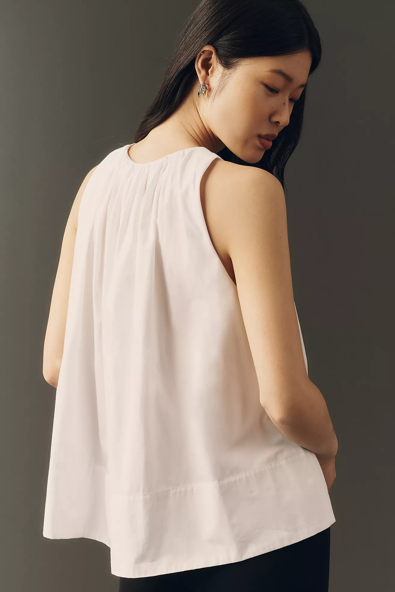 By Anthropologie Cotton Sleeveless Swing Top | Anthropologie (US)